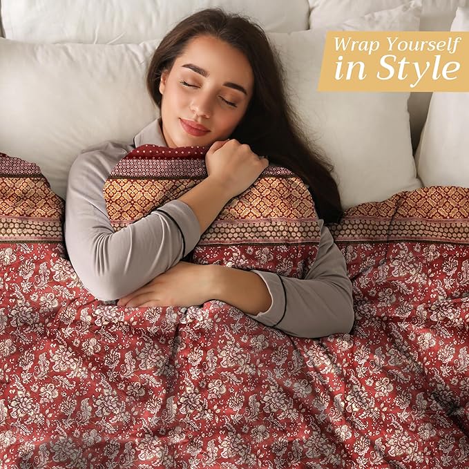 Maison d' Hermine Throw Blanket for Couch Lightweight Soft Warm Breathable Cotton Throw Blankets for Bed Girls Boys Women Men Gifts Sofa Travel Living Room Chair Bedding (50"x60", Surya)