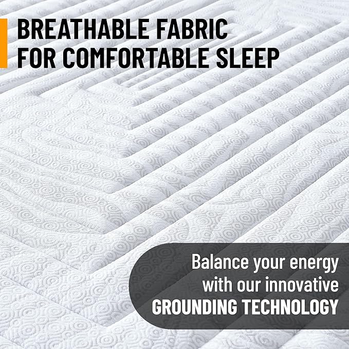 Ottomanson Twin 11" Safari Firm Hybrid Mattress - Made in USA - Unyielding Support & Durability - Individually Pocketed Coils & CertiPUR-US Foam - Fiberglass-Free - Bed in a Box