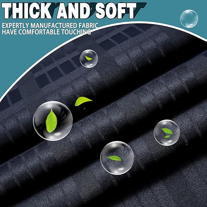 Conbo Mio Stall No Hook Shower Curtain with Snap in Liner Set, Hotel Luxury Black Shower Curtains for Bathroom with See Through Top Window, Waterproof, Washable 36W x 74H