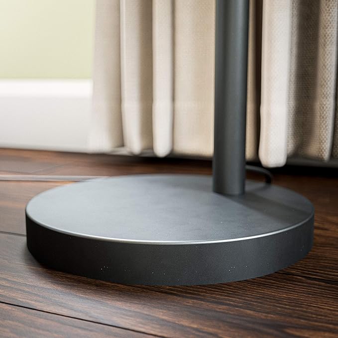 Kenroy Home 32849BL Leah Arc Floor Lamp, 60W, Black