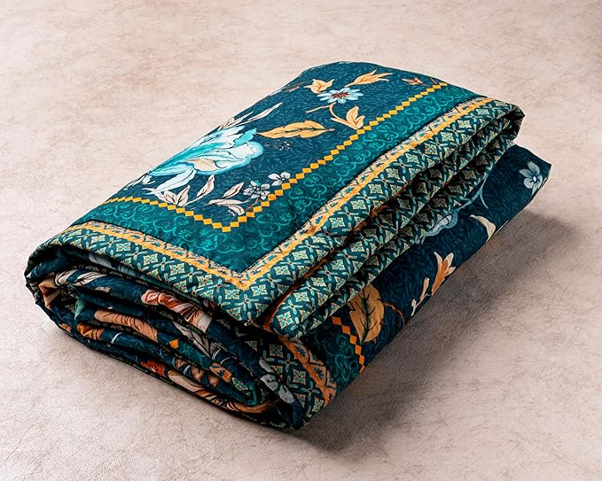 Maison d' Hermine Throw Blanket for Couch Lightweight Soft Warm Breathable Cotton Throw Blankets for Bed Girls Boys Women Men Sofa Travel Living Room Chair Bedding (50"x60", Luxury Loft - Dark Teal)