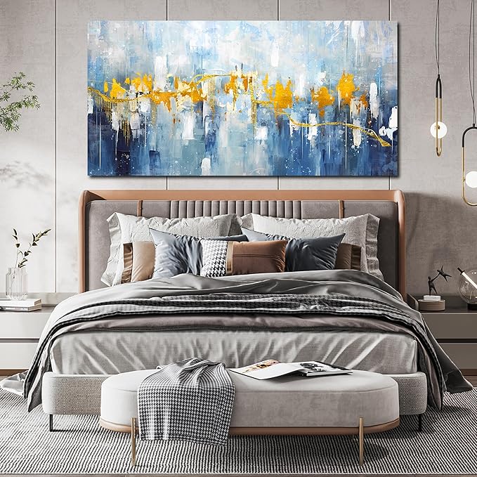 ZHAOSHOP Large Wall-Art for Living Room - Abstract Artwork for Walls - Modern Painting Wall Art Ready to Hang Size 29" x 59"