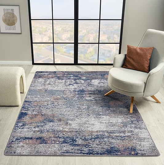 LUXE WEAVERS Hampstead Collection 941 Multi 5x7 Modern Area Rug