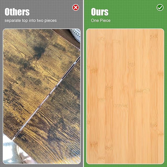 VASMIA Console Table, Entryway Table, Narrow Sofa Table, 39" Bamboo Hallway Table for Entryway, Living Room, Bedroom, Foyer, Natural