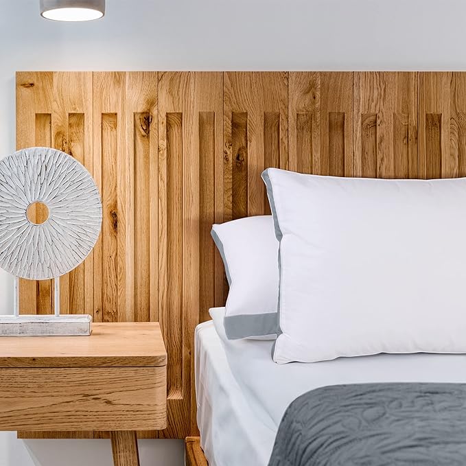 Utopia Bedding Bed Pillows for Sleeping King Size (Grey), Set of 2, Cooling Hotel Quality, Gusseted Pillow for Back, Stomach or Side Sleepers