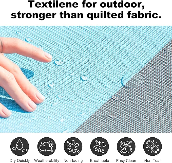 14ft 2 Person Outdoor Hammock, Portable Camping with Folding Steel Spreader Bar, Carrying Bag, Carabiners, Tree Straps, Pillow & Sidebag, Quick Dry Textilene, 550 lbs Capacity (Lakeside Aqua)