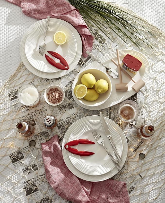Kate Spade New York Wickford 5-Piece Flatware Set, 1.05 LB, Metallic