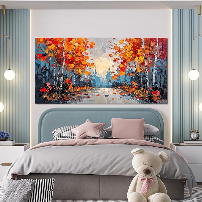 Canvas Wall Art Decor Large Vintage Wall Art Prints Wall Art Pictures for Living Room Canvas Art Wall Decor Nature Botanical Wall Art Decorations Oversized Artwork for Walls Home Office Decor 29"X58"