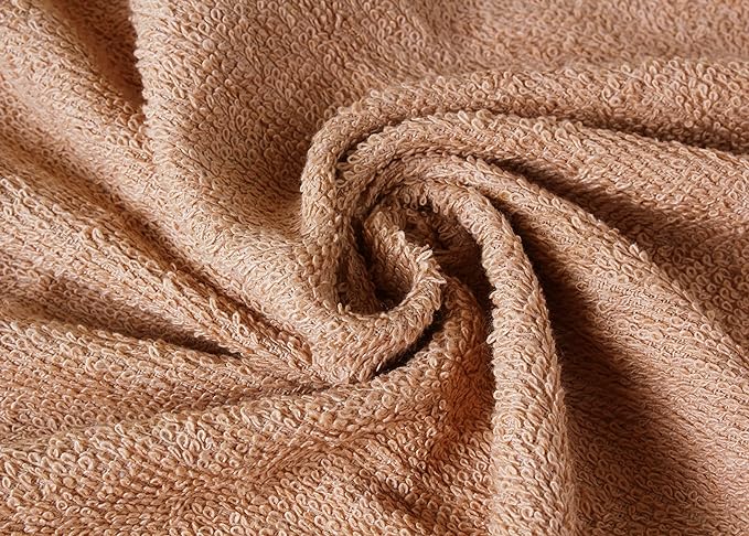 Towel and Linen Mart 100% Cotton 6 Pack Bath Towel Set, Quick Dry, Super Absorbent, Light Weight, Soft, (27 x 54 Pack of 6) Beige, White, Grey, Sky Blue, SAGE Green, Navy