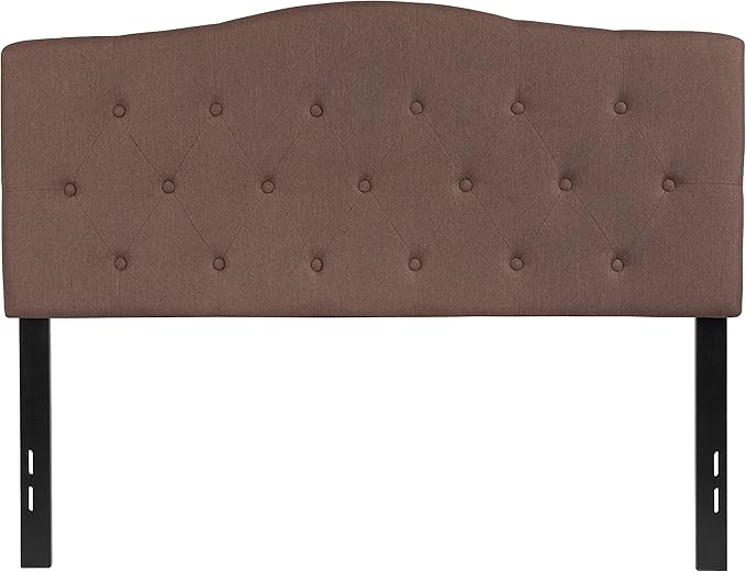 Flash Furniture Cambridge Tufted Upholstered Full Size Headboard in Camel Fabric
