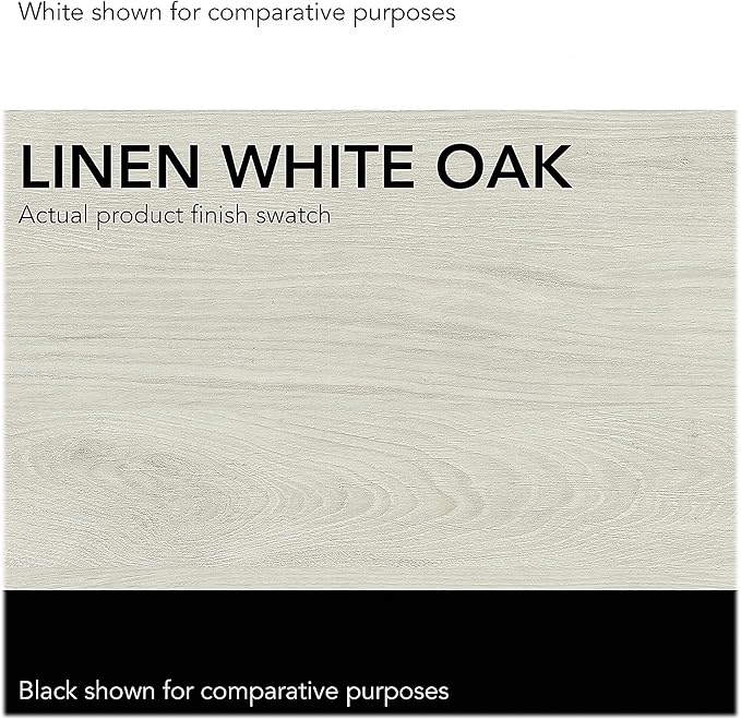 Bush Furniture Key West Tall TV Stand for 65 Inch TV in Linen White Oak, Farmhouse Entertainment Center with Storage