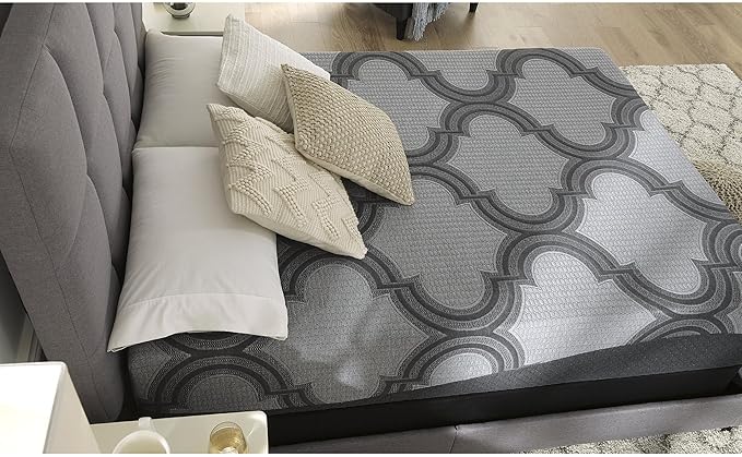 Signature Design by Ashley Twin Size 1100 11 Inch Hybrid Mattress with Support & Pressure Relief Cooling Gel Memory Foam, Fiberglass Free, Mattress In A Box