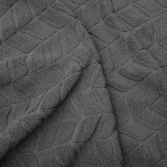 Ultra Soft & Stylish 700 GSM Luxury Washcloth Set (6 Piece - 13 x 13 in.) - 100% Zero-Twist, Long-Staple Cotton - Remarkably Absorbent Washcloths (Granite Grey)