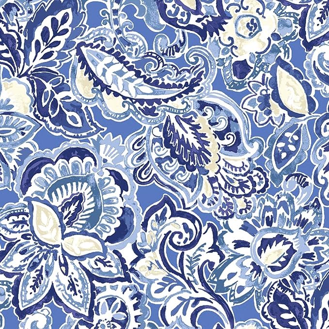 LVTXIII Set of 2 Patio Throw Pillows Waterproof 20"x20" Fade Resistant Outdoor Throw Pillows with Inserts, Decorative Garden Toss Pillow Cushions for Home Patio Sofa Use, Floral Bluish Violet