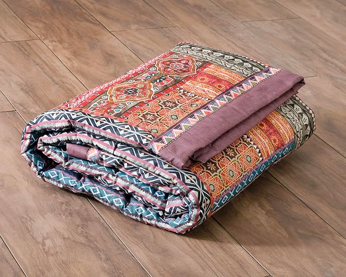 Maison d' Hermine Throw Blanket for Couch Lightweight Soft Warm Breathable Cotton Throw Blankets for Bed Girls Boys Women Men Gifts Sofa Travel Living Room Chair Bedding (50"x60", Ispahan)