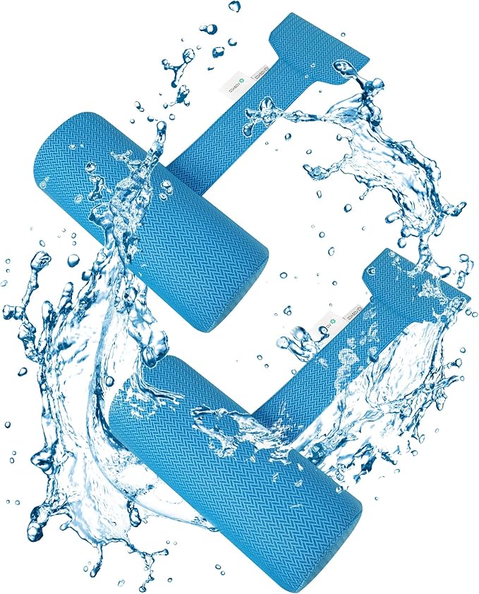 Headrest Pillow for Pool Chaise Lounge with Strap 2pcs Outdoor Ledge Lounger Hot Tub Spa Chair Cushion