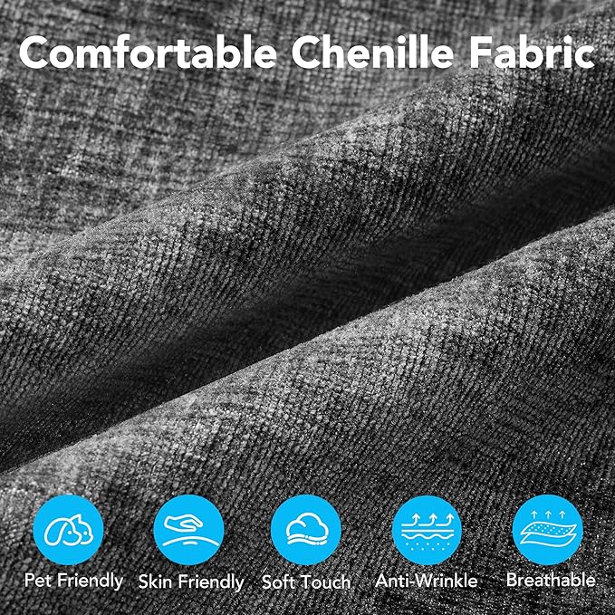 Cloud Sectional Couch with 2 Ottomans & 3 Pillows, Boneless Couches for Living Room, U Shaped Sectional Sofa Deep Seat Comfy Couch for Small Spaces, No Assembly Required, 72h to Restore