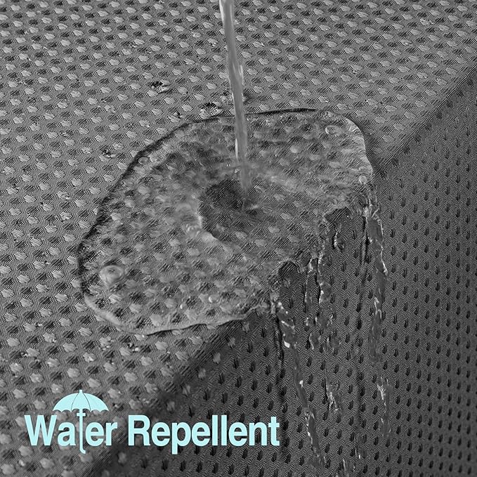 Colorful Star 256GSM Waffle Weave Heavy Duty Shower Curtains, No Hook Shower Curtain with Snap in Fabric Liner, Hotel Style Waterproof Bathroom Curtain Set, 72 x 81 Inch, Charcoal Grey