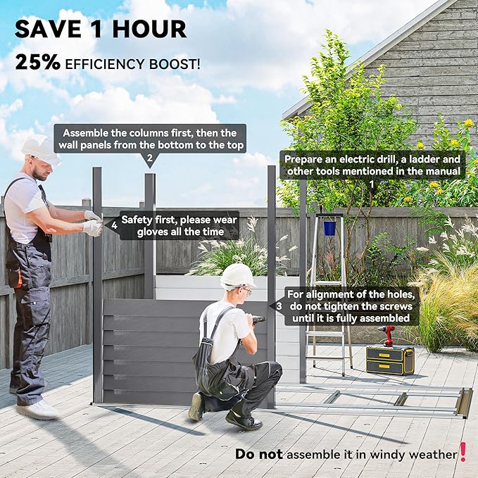 Outsunny 4.6' x 9' Steel Outdoor Storage Shed, Lean to Shed, Metal Tool House with Foundation Kit, Lockable Doors, Gloves and 2 Air Vents for Backyard, Patio, Lawn, Gray