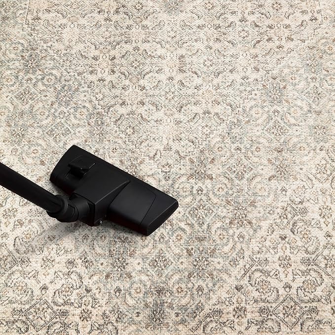 Keen Home Design 4x6 Rug - Machine Washable Area Rug with Non-Slip Backing, Ideal for Living Room, Dining Room, Bedroom - Vintage, Easy Clean, Durable, Low Pile Rug - (4' x 6')