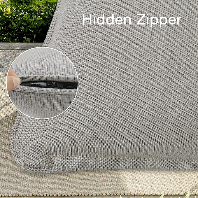 Sunbrella Decorative Outdoor Water Repellent Throw Pillows with Inserts, Set of 4, 20" x12" Pillows for Patio, Backyard, Bed, Couch, and Patio Furniture, Specrtum Pebble