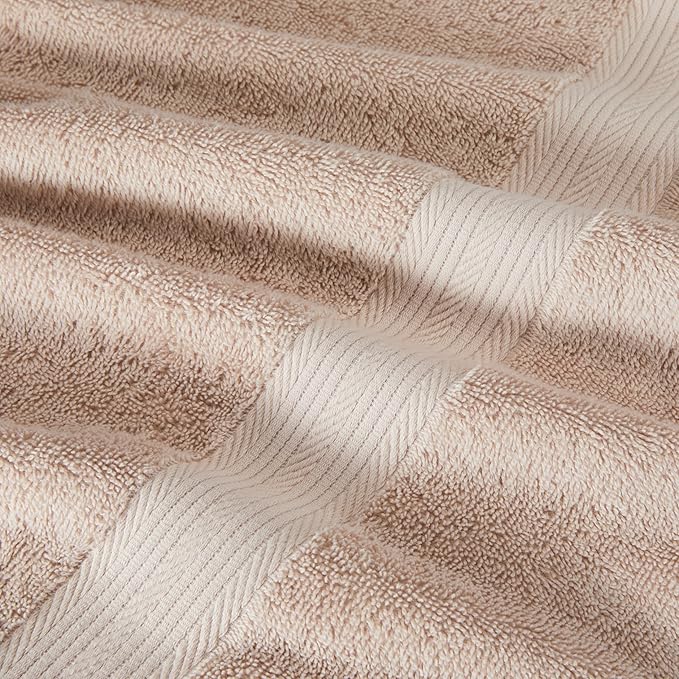 Amazon Basics Fade-Resistant 100% Cotton Bath Towel, 2 Pack, 30"x54", Blush Pink