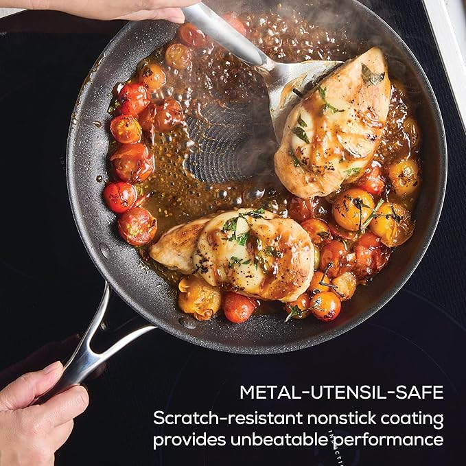 Circulon C1 Series Stainless Steel Nonstick Cookware Set - 11-Piece – Induction Pots & Pans Set with ScratchDefense, Metal Utensil Safe