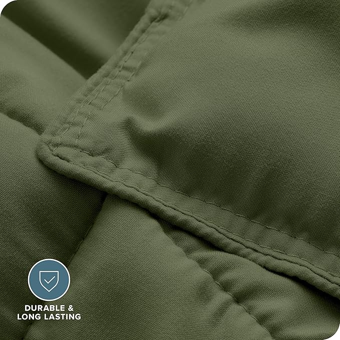 Bare Home Comforter Set - Oversized Queen Size - Ultra-Soft - Goose Down Alternative - Premium 1800 Series - All Season Warmth (Oversized Queen, Cypress)