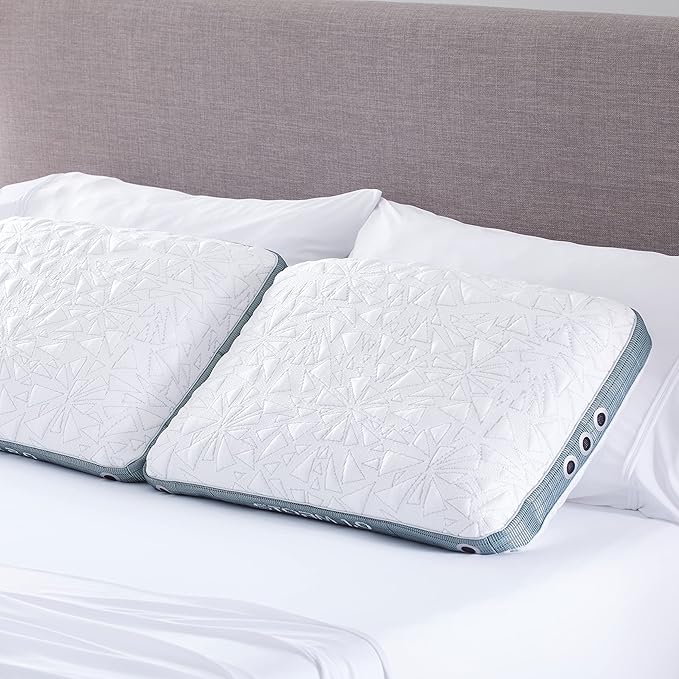 Bedgear Storm Performance Pillow – 3.0 - Cooling Bed Pillow for Hot Sleepers - Medium Firmness Pillow for All Sleep Positions, Washable & Removable Cover - 20" W x 26" L x 6.5" H