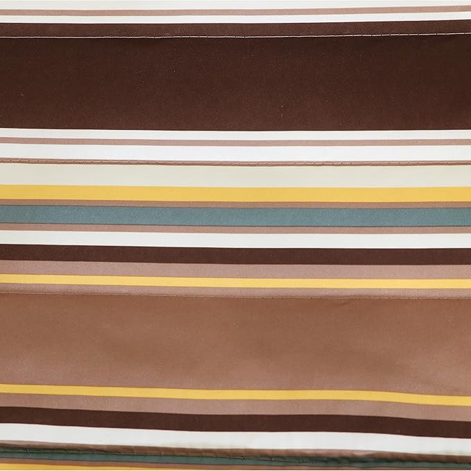 Sunnydaze Double Quilted Fabric Hammock with Universal Steel Stand - 450-Pound Capacity - Black Stand - Sandy Beach