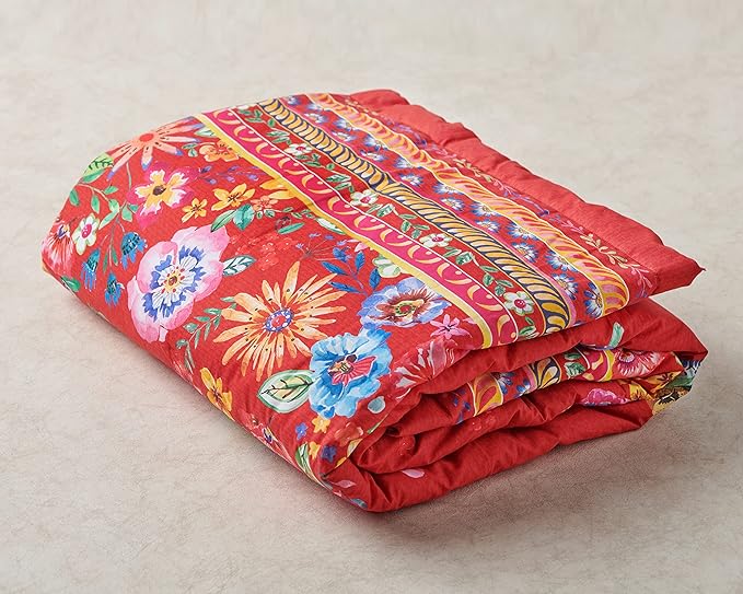 Maison d' Hermine Throw Blanket for Couch Lightweight Soft Warm Breathable Cotton Throw Blankets for Bed Girls Boys Women Men Gifts Sofa Travel Living Room Chair Bedding (60"x80", Happy Florals)