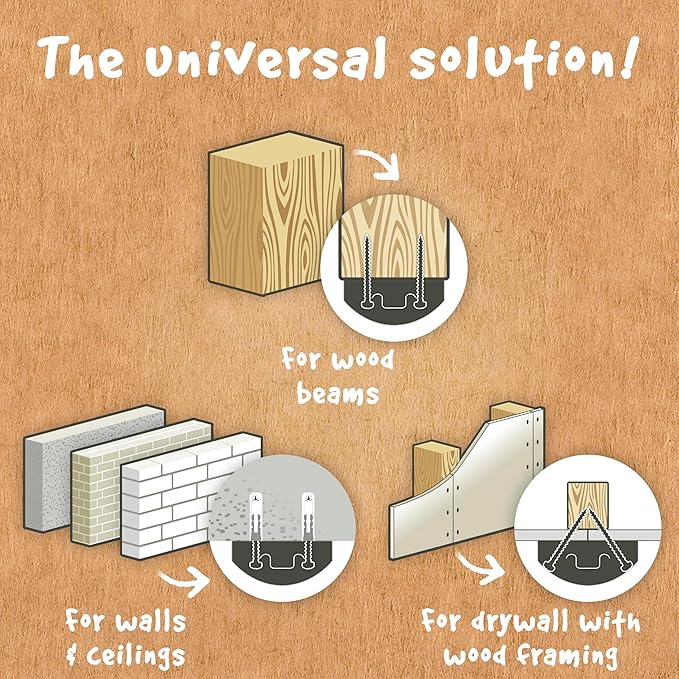 LA SIESTA® Modesta Organic Cotton Hammock & Wall Mount Kit for Walls Ceilings & Square Beams - Indoor Outdoor Hammock Swing, Portable Hammock for Outside Patio Bed - Large Double Hammock, Latte