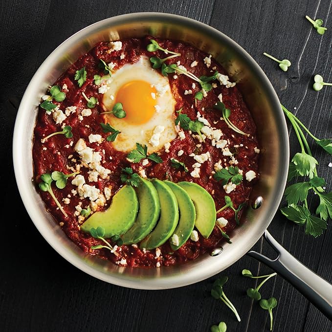 Tramontina Signature Tri-Ply Clad Stainless Steel 11-Piece Cookware Set with Lids, Pots and Pans Kitchen Set, Induction-Ready, Dishwasher-Safe, NSF-Certified