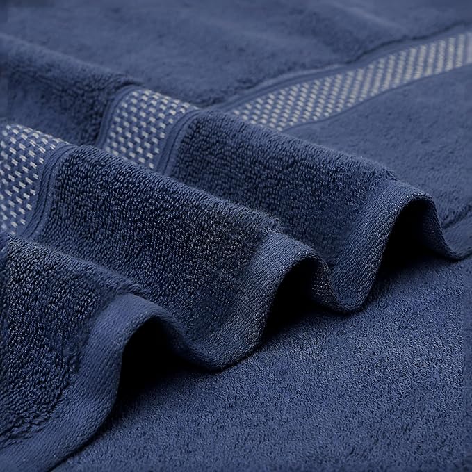 Super Absorbent Quick Drying | Hotel Grade Extra Large Bath Towels, 2-Piece Set, Bathroom Luxury Soft Towels-650GSM Cotton Luxury Beach Bath Towel 80x160cm (31.5x63 inches) (Dark Grey)