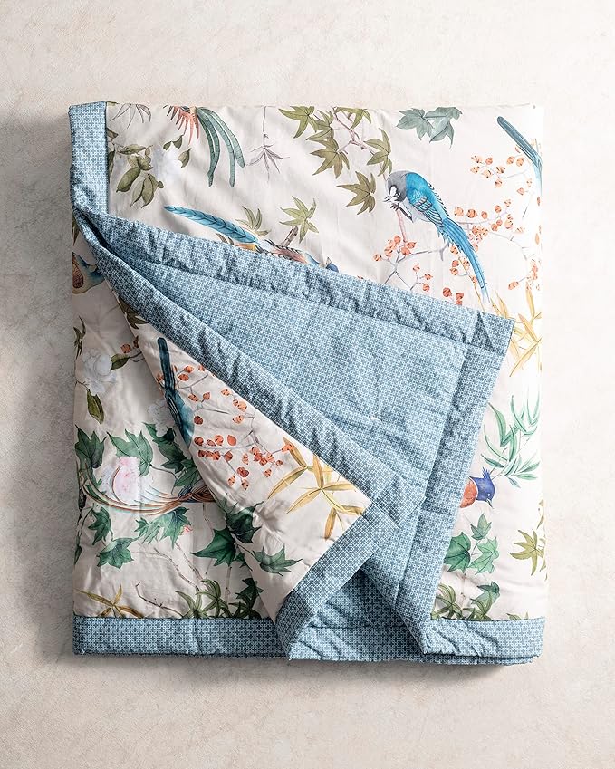 Maison d' Hermine Throw Blanket for Couch Lightweight Soft Warm Breathable Cotton Throw Blankets for Bed Girls Boys Women Men Gifts Sofa Travel Living Room Chair Bedding (60"x80", Hokuzai)