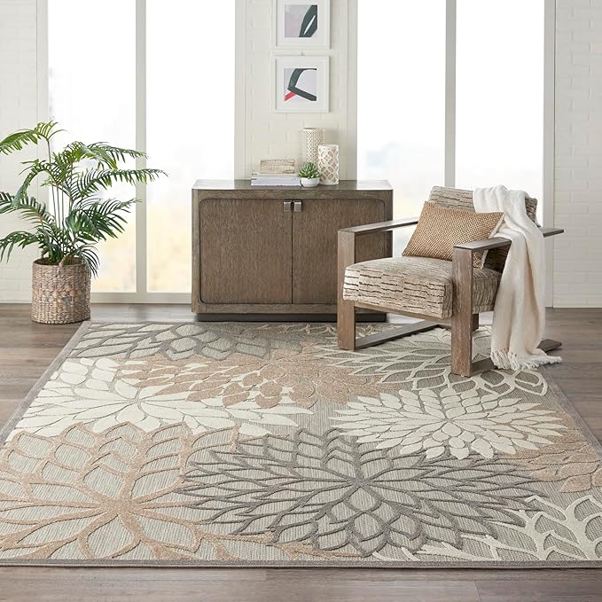 Nourison Home Aloha 7' x 10' Natural Outdoor Indoor/Outdoor Rug