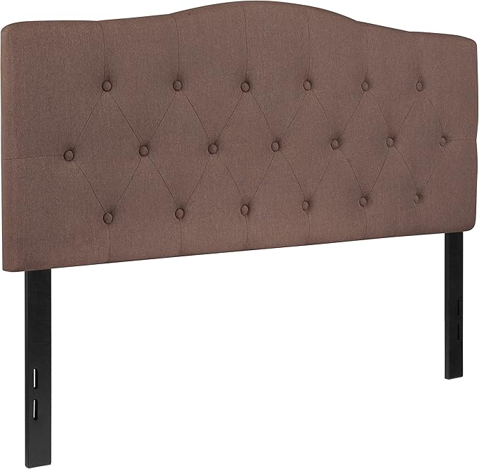 Flash Furniture Cambridge Tufted Upholstered Full Size Headboard in Camel Fabric