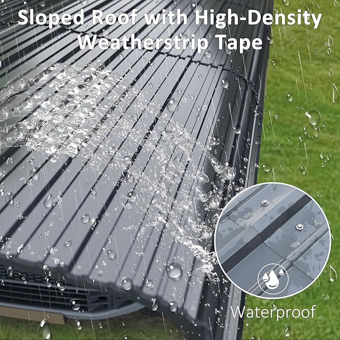 10x15 FT Heavy Duty Metal Carport, Car Port Canopy with Metal Roof, Garage Car Shelter Shade for Outdoor, Car, Truck, Boat, Gray