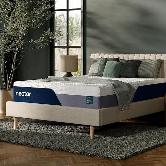 Nectar Premier 13” King Mattress - Medium Firm - Contouring Memory Foam - Cooling Upgrade - 2” Pressure Relief Layer - Mattress in a Box - 365-Night Trial & Forever Warranty