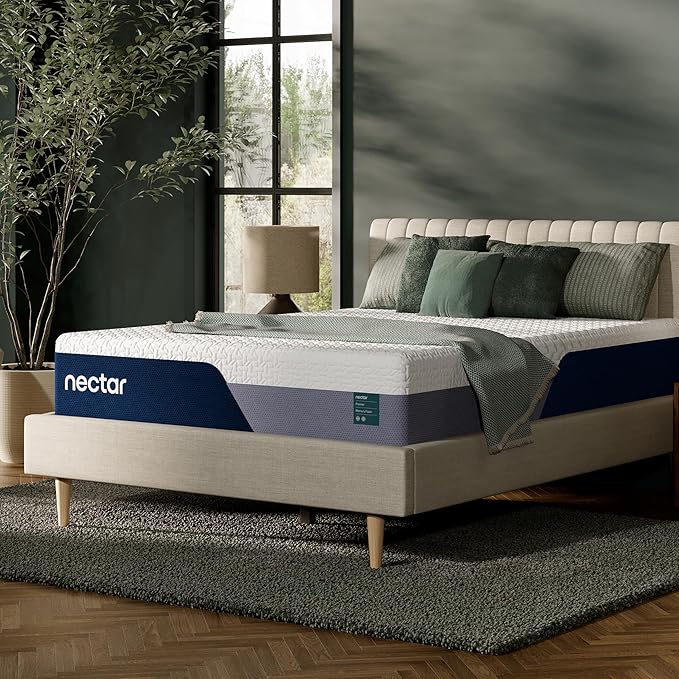 Nectar Premier 13” Cal King Mattress - Medium Firm - Contouring Memory Foam - Cooling Upgrade - 2” Pressure Relief Layer - Mattress in a Box - 365-Night Trial & Forever Warranty