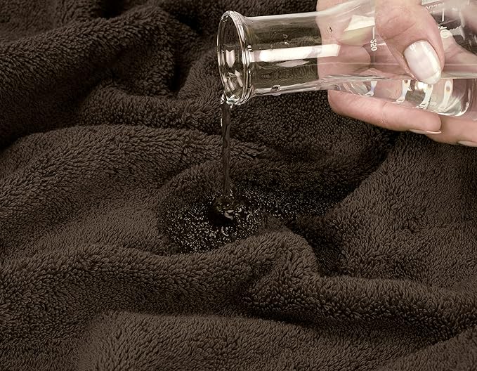 American Soft Linen Premium 3 Piece Towel Set, 1 Bath Towel 1 Hand Towel 1 Washcloth, 600 GSM 100% Cotton Turkish Towels for Bathroom, Brown Towel Set