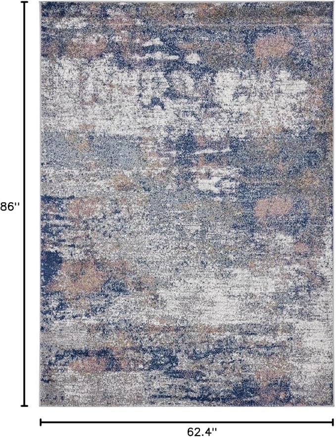 LUXE WEAVERS Hampstead Collection 941 Multi 5x7 Modern Area Rug