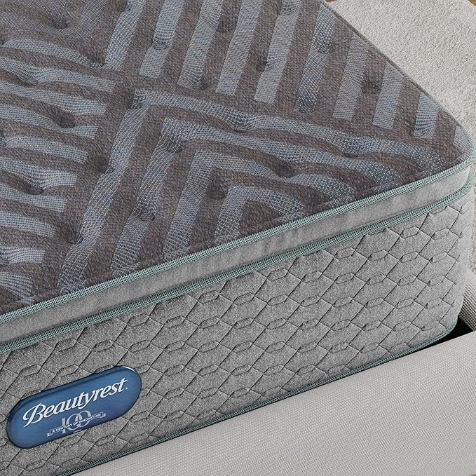 Beautyrest Days End Medium Firm Pillow Top 14.75" Mattress - Cal King - Cooling Tech, Supportive Durable Pocketed Coils, Pressure Relief, Motion Separation; 100 Night Sleep Trial and 10 Year Warranty