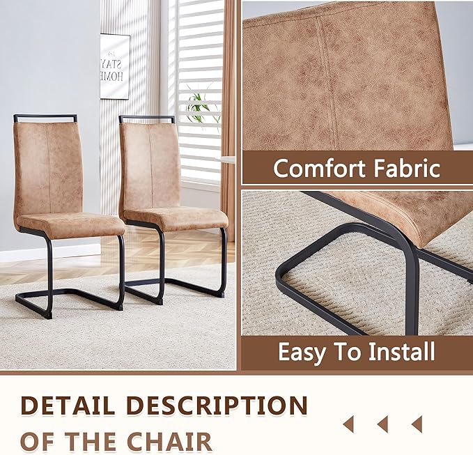 45 Inch Round Dining Table Set for 4, 5 Piece Kitchen Table and Chairs Set, Wooden Table with Walnut Finish, Small Space Dining Set for Apartment or Dining Room