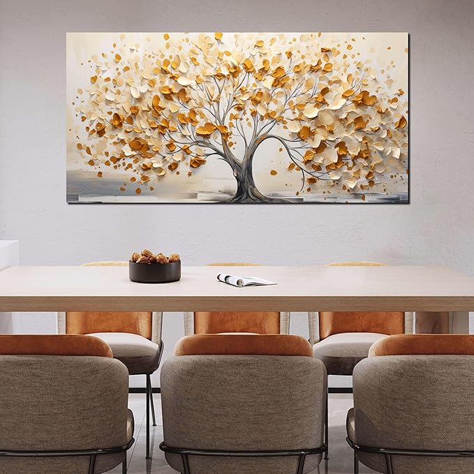 Decorative Painting Tree of Life Canvas Wall Art Pictures for Living Room Bedroom Canvas Wall Decor Large Artwork Canvas Wall Decor Ready to Hang Artwork Print with Frame Modern Wall Art Size 30x60
