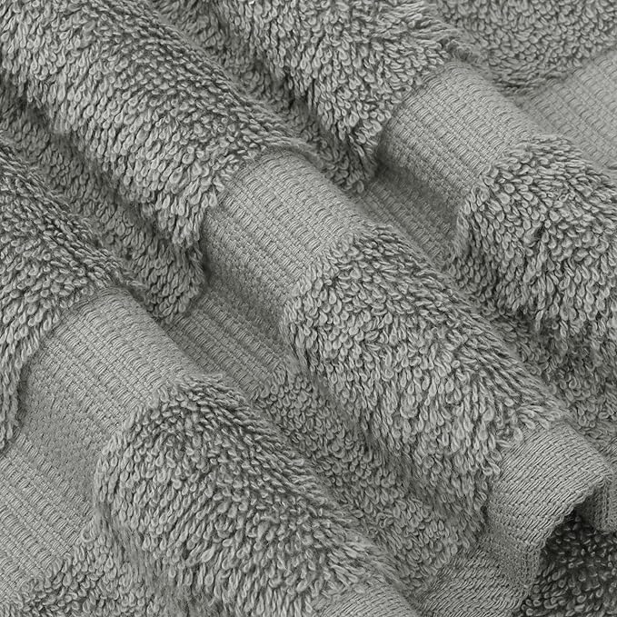 Chakir Turkish Linens | Hotel & Spa Quality 100% Cotton Premium Turkish Towels | Soft & Absorbent (4-Piece Washcloths, Gray)