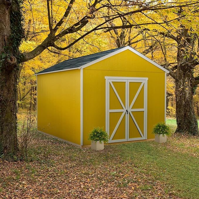Handy Home Products Astoria 12x16 Do-It-Yourself Wooden Storage Shed- Does not Include Floor kit, Paint, or Roofing Shingles