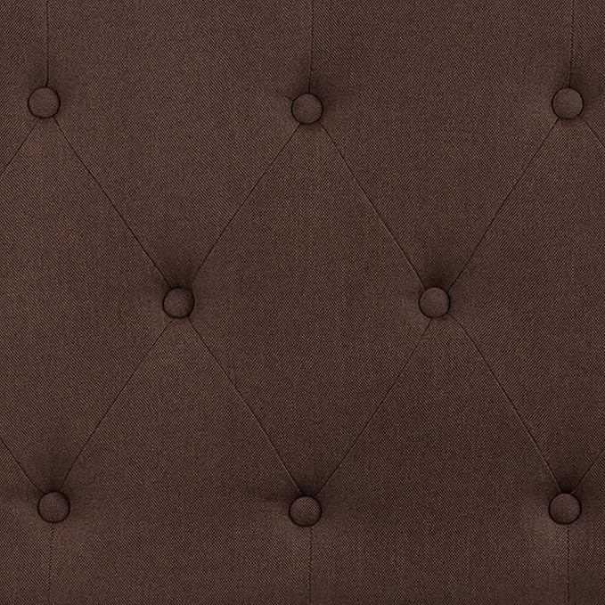 Flash Furniture Cambridge Tufted Upholstered Queen Size Headboard in Dark Brown Fabric