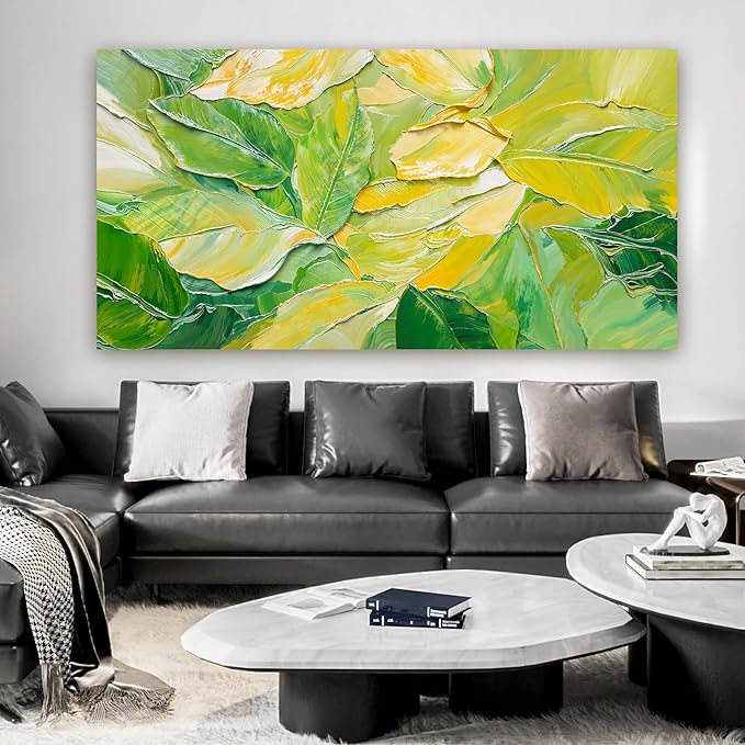 Canvas Oversized Wall Art Decor Large Wall Art Pictures for Living Room Artwork for Walls Abstract Green Wall Art Prints Abstract Canvas Art Wall Decor Bedroom Home Aesthetic Wall Art Decorations 29"X58"