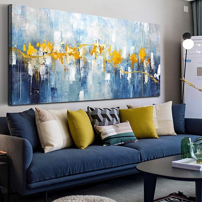 ZHAOSHOP Large Wall-Art for Living Room - Abstract Artwork for Walls - Modern Painting Wall Art Ready to Hang Size 29" x 59"
